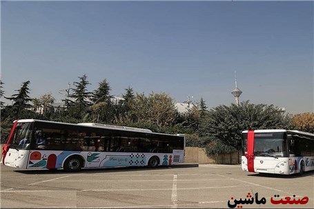 نخستین اتوبوس‌ برقی شهر تهران رونمایی شد