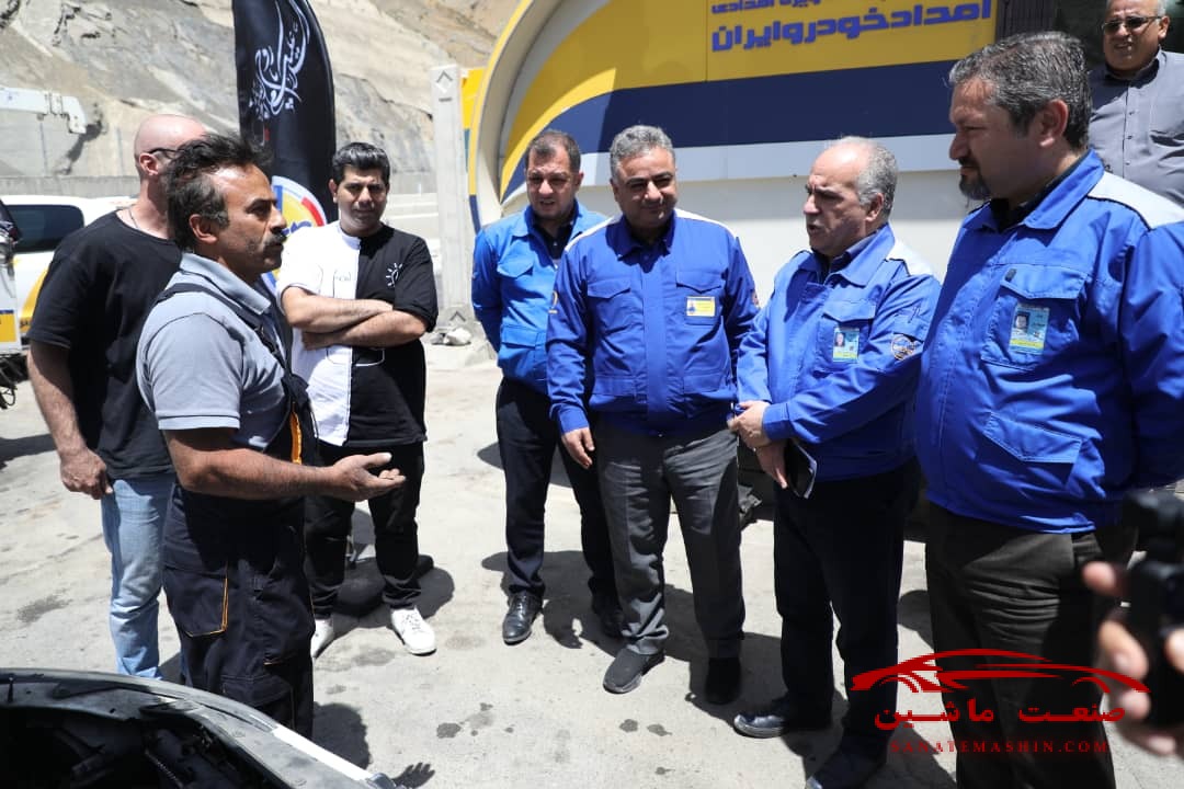 پوشش ویژه خدمات امدادی ایران خودرو در ایام ارتحال