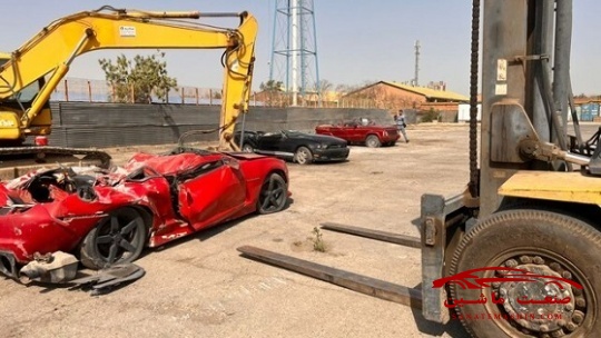 تصاویر/ انهدام خودروهای آمریکایی در ایران