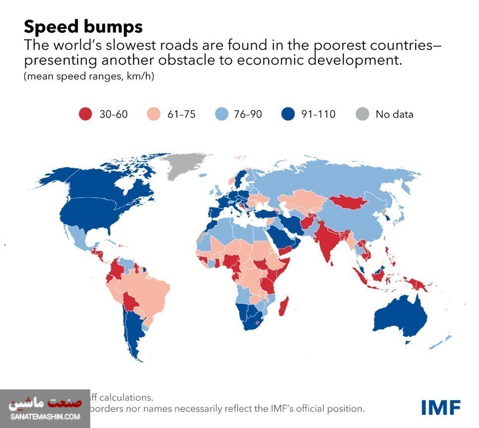 جاده های ایران در بین سریعترین های جهان