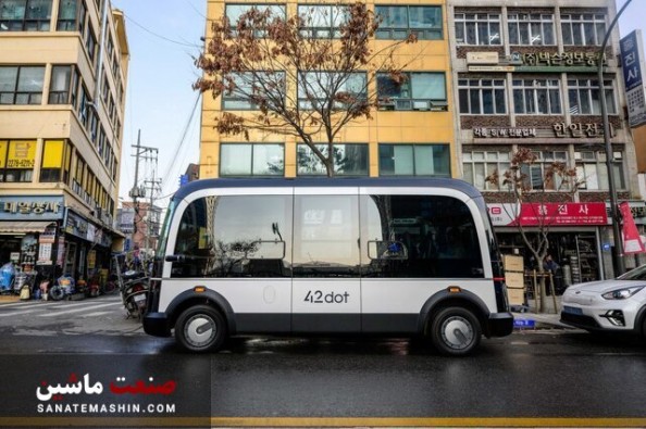 اتوبوس مسافربری خودران در خیابان های سئول +تصاویر