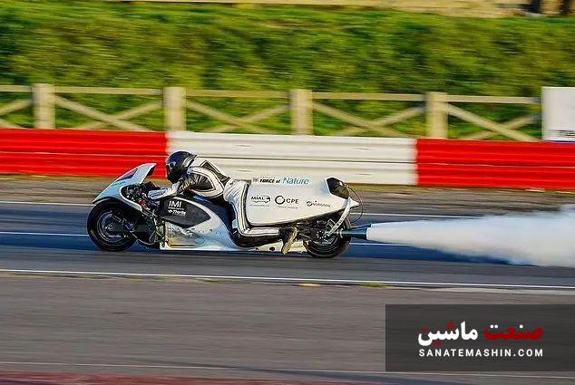 رکورد سرعت سریع ترین موتورسیکلت بخار دنیا شکسته شد! +تصاویر