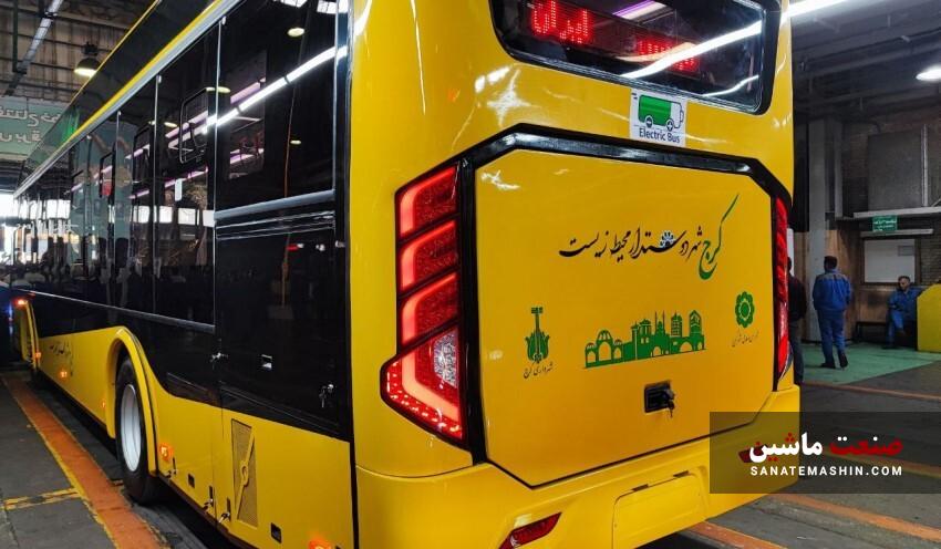 اتوبوس تمام برقی ایران خودرو دیزل رونمایی شد +تصاویر