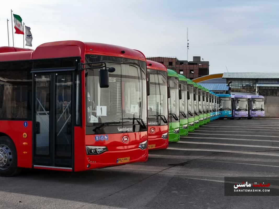 اتوبوس های تولید گروه بهمن به پایتخت رسید