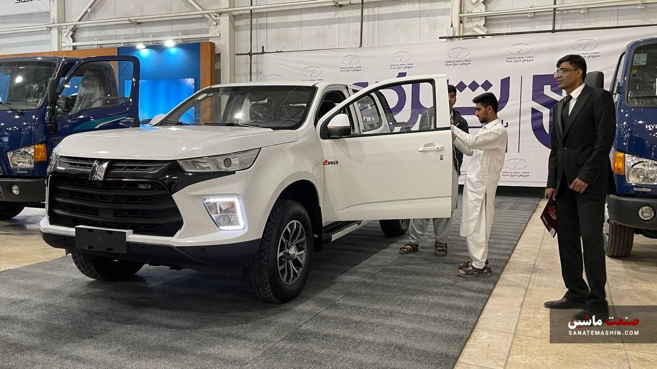 نمایش پیکاپ قدرتمند تاگا در نمایشگاه خودرو زاهدان +تصاویر