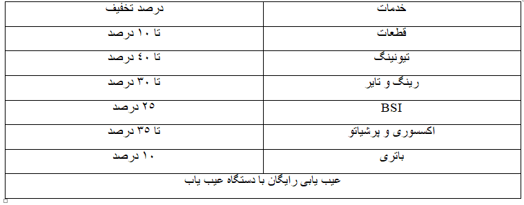 یلدانه خدمات پس از فروش پرشیا خودرو