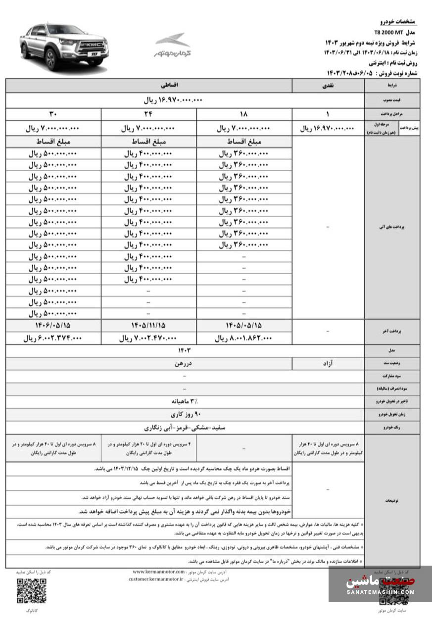 شرایط فروش اقساطی KMC T8 و جک J7 برقی اعلام شد +جدول