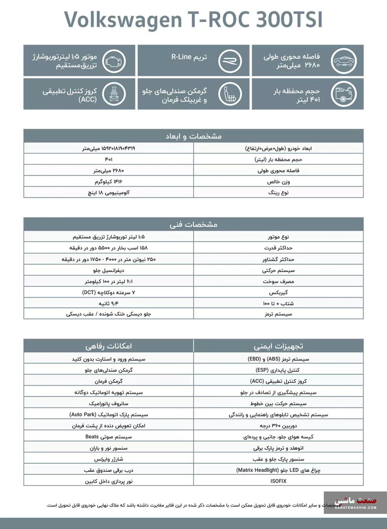 کاتالوگ فولکس واگن تی راک ماموت خودرو منتشر شد