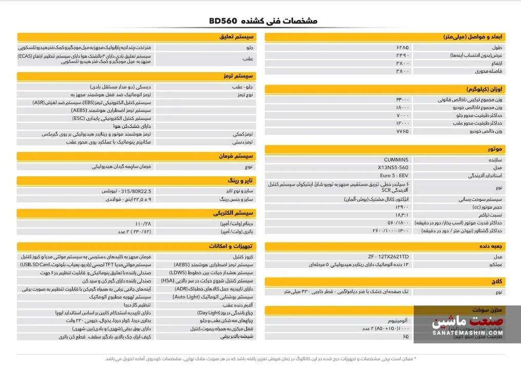 امپاور BD۵۶۰ بهمن دیزل نمایش قدرت در میان کشنده‌ها! +کاتالوگ