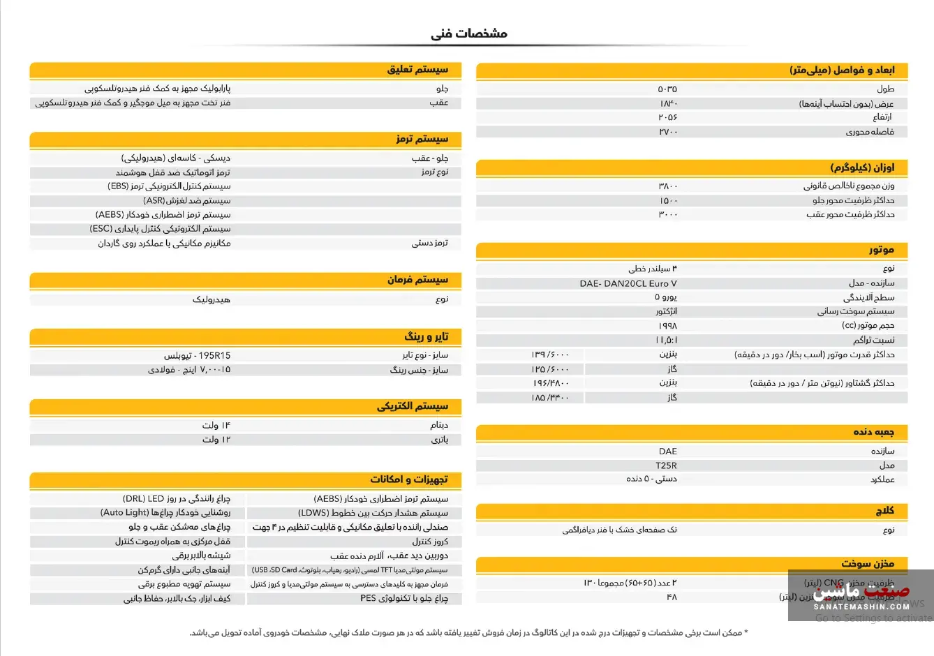 کامیونت F38 دوگانه سوز بهمن دیزل قیمت گذاری شد