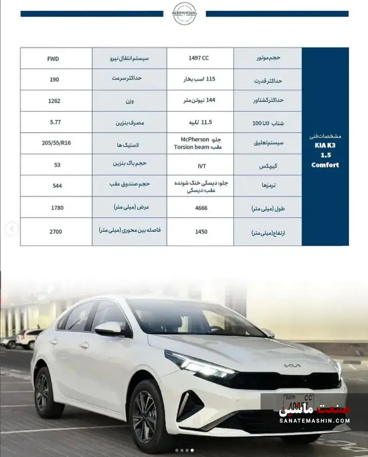 شرایط فروش کیا اسپورتیج و K3 توسط آذریوردسال اعلام شد +جدول