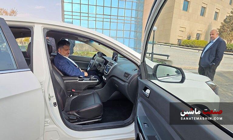 بازدید مدیر عامل کرمان موتور از سدان هیبرید ملی ایگل