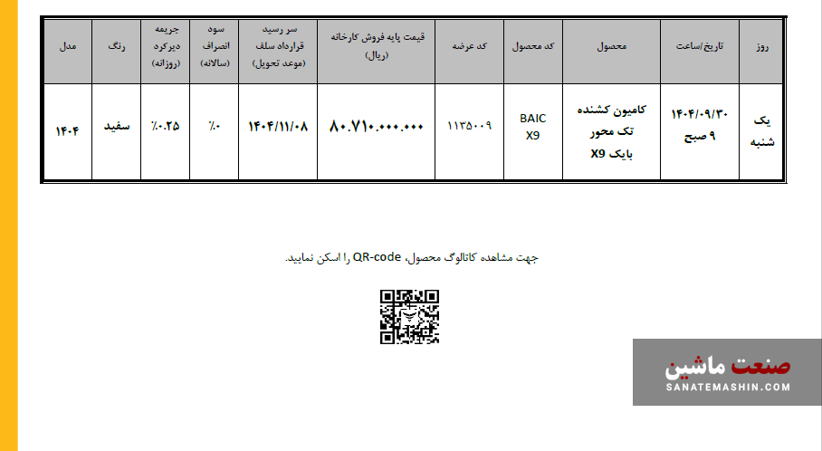 بایک X9 در بورس کالا عرضه می شود +جدول