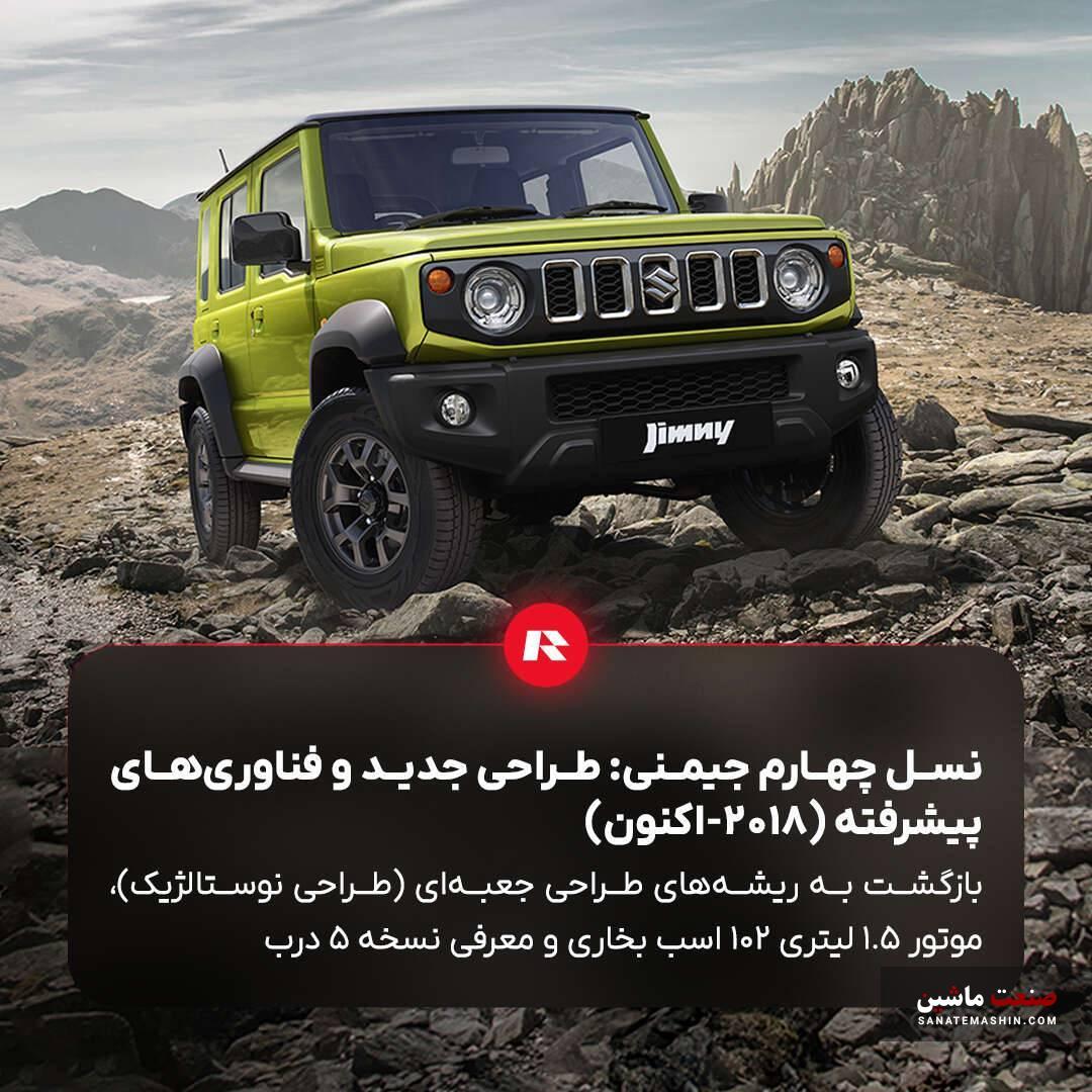 روایت تحولات سوزوکی جیمنی وارداتی راسا موتور به زبان ساده