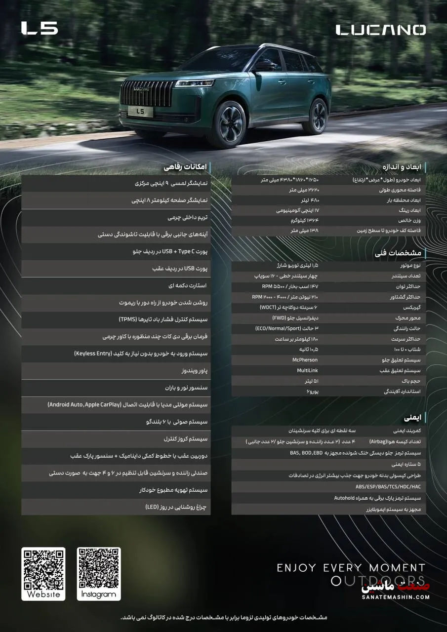لوکانو L5 مکث موتور لوکانو L5 مکث موتور