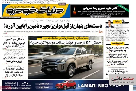 صفحه نخست روزنامه های اقتصادی 15 مهر 1405