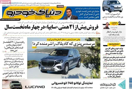 صفحه نخست روزنامه های اقتصادی 11 مرداد 1405
