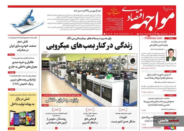 صفحه نخست روزنامه های اقتصادی 31 مرداد 1402