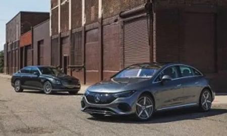 نبرد سخت مرسدس EQE350 با جنسیس G80 الکتریکی +تصاویر