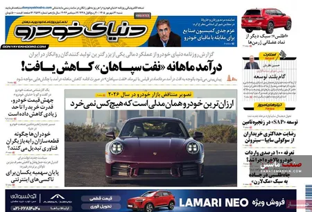 صفحه نخست روزنامه های اقتصادی 21 شهریور 1405