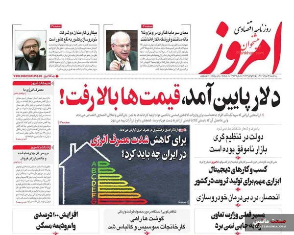 صفحه نخست روزنامه های اقتصادی 3 مرداد 1402