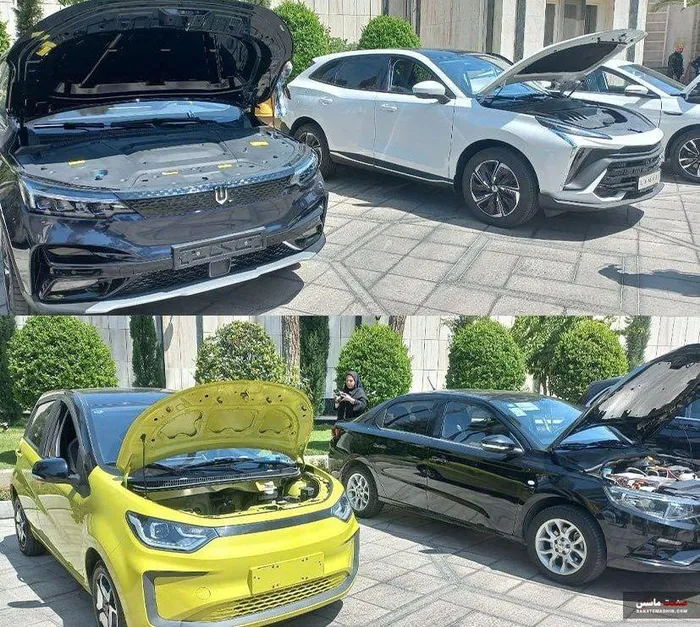 بازدید رئیسی از خودروهای برقی هیبریدی تولید داخل +عکس