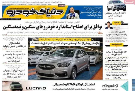 صفحه نخست روزنامه های اقتصادی 30 تیر 1405