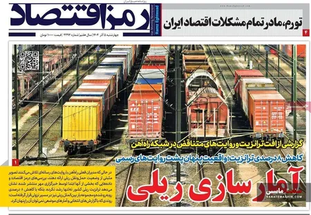 صفحه نخست روزنامه های اقتصادی 5 آذر 1404