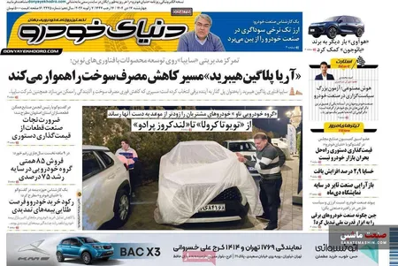 صفحه نخست روزنامه های اقتصادی 17 دی 1404