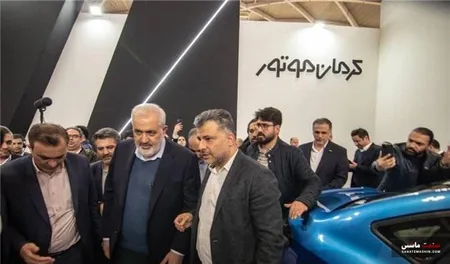بازید وزیر صمت از خودرو کی ام سی ایگل برقی کرمان موتور