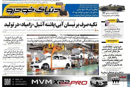 صفحه نخست روزنامه های اقتصادی 23 فروردین 1404