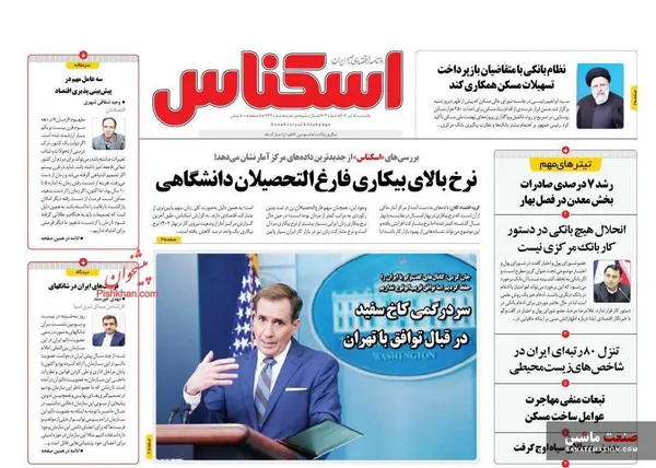 صفحه نخست روزنامه های اقتصادی 18 تیر 1402